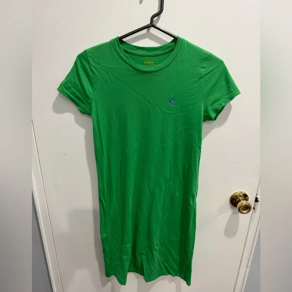 green emerald velvet dress Ralph Lauren Green Polo Dress